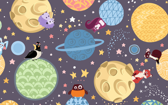 Språkdjuren i rymden.