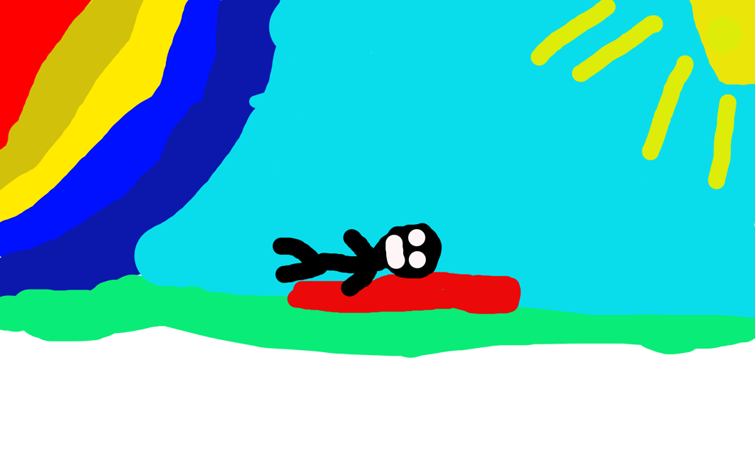 regnbåge och sol