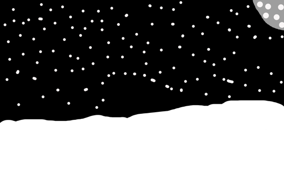¨night snow