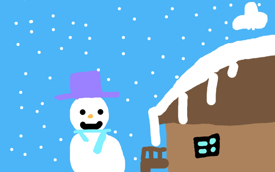 Gigantiska snögubben Molly