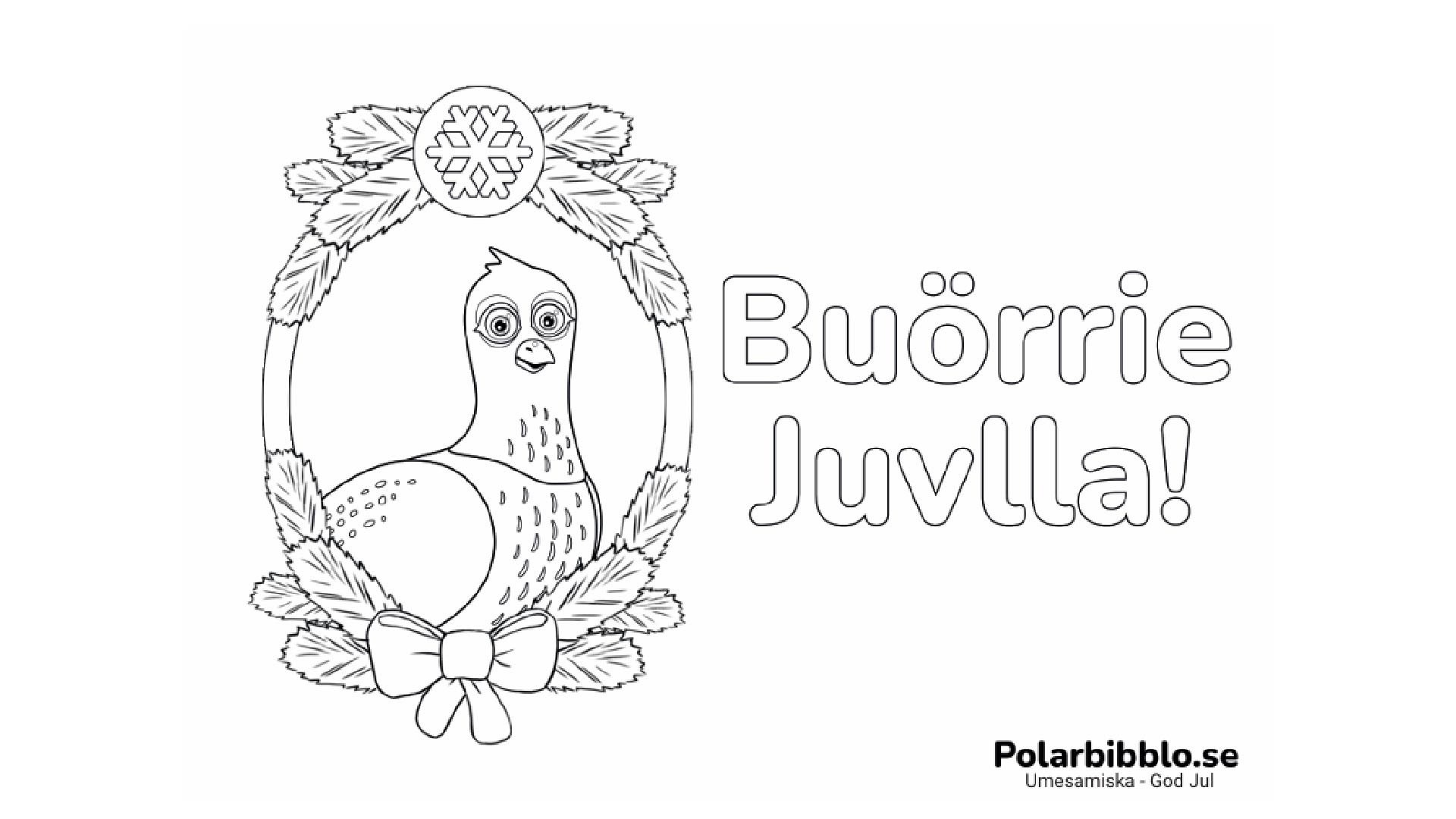 Ett julkort med ripan.