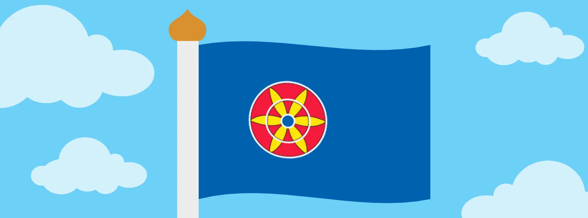 Kvänfolkets flagga.