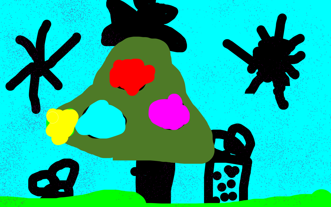 God jul med glittergran