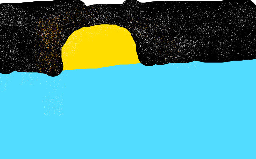 Sol vind vaten hav