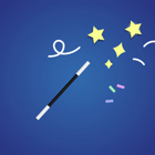 Trollstav med stjärnor.