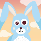 Haren med moln i bakgrunden.