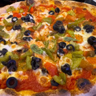 En pizza.