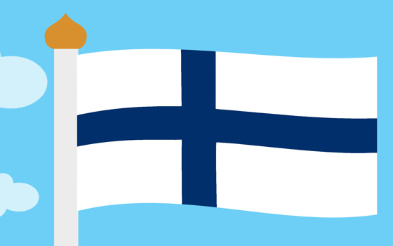 Finska flaggan.