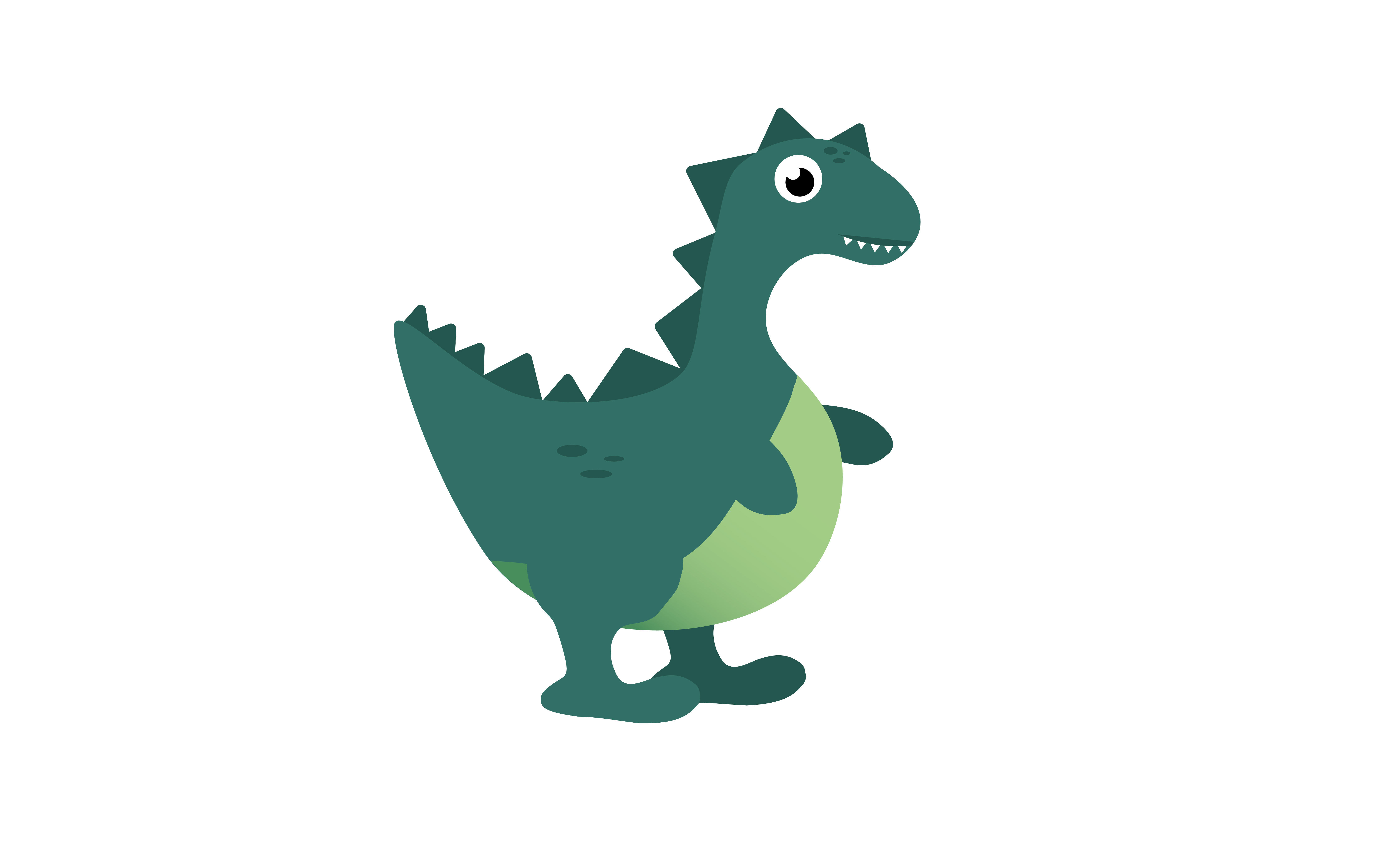 Grön dinosaurie 