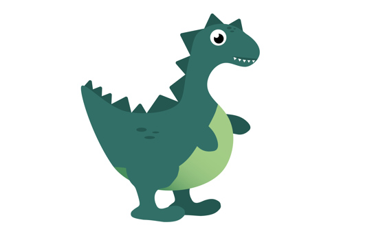 Grön dinosaurie 