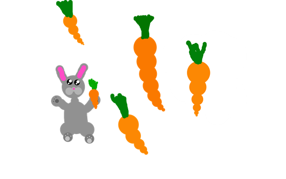 kanin älskar morötter