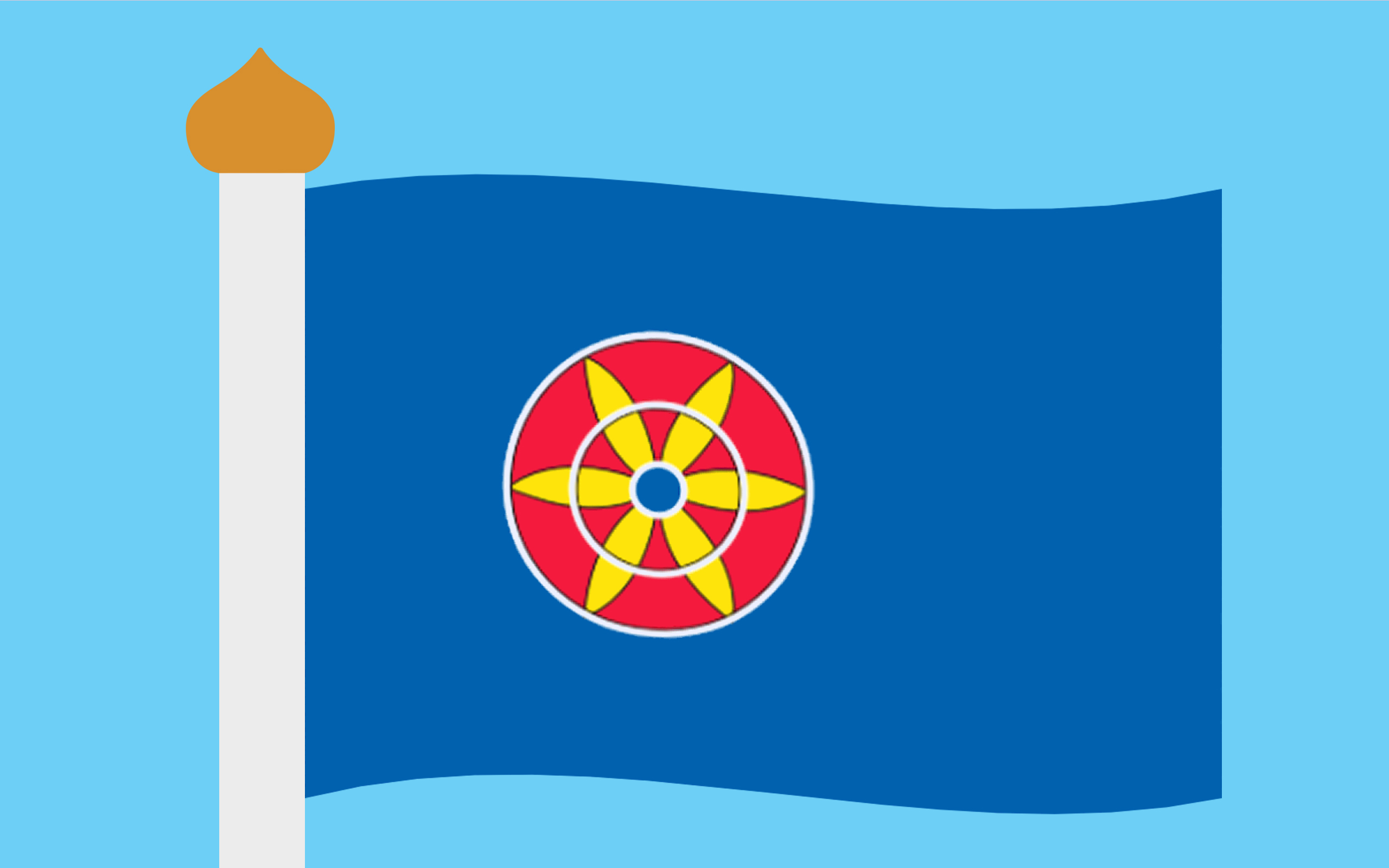 Kvänfolkets flagga.