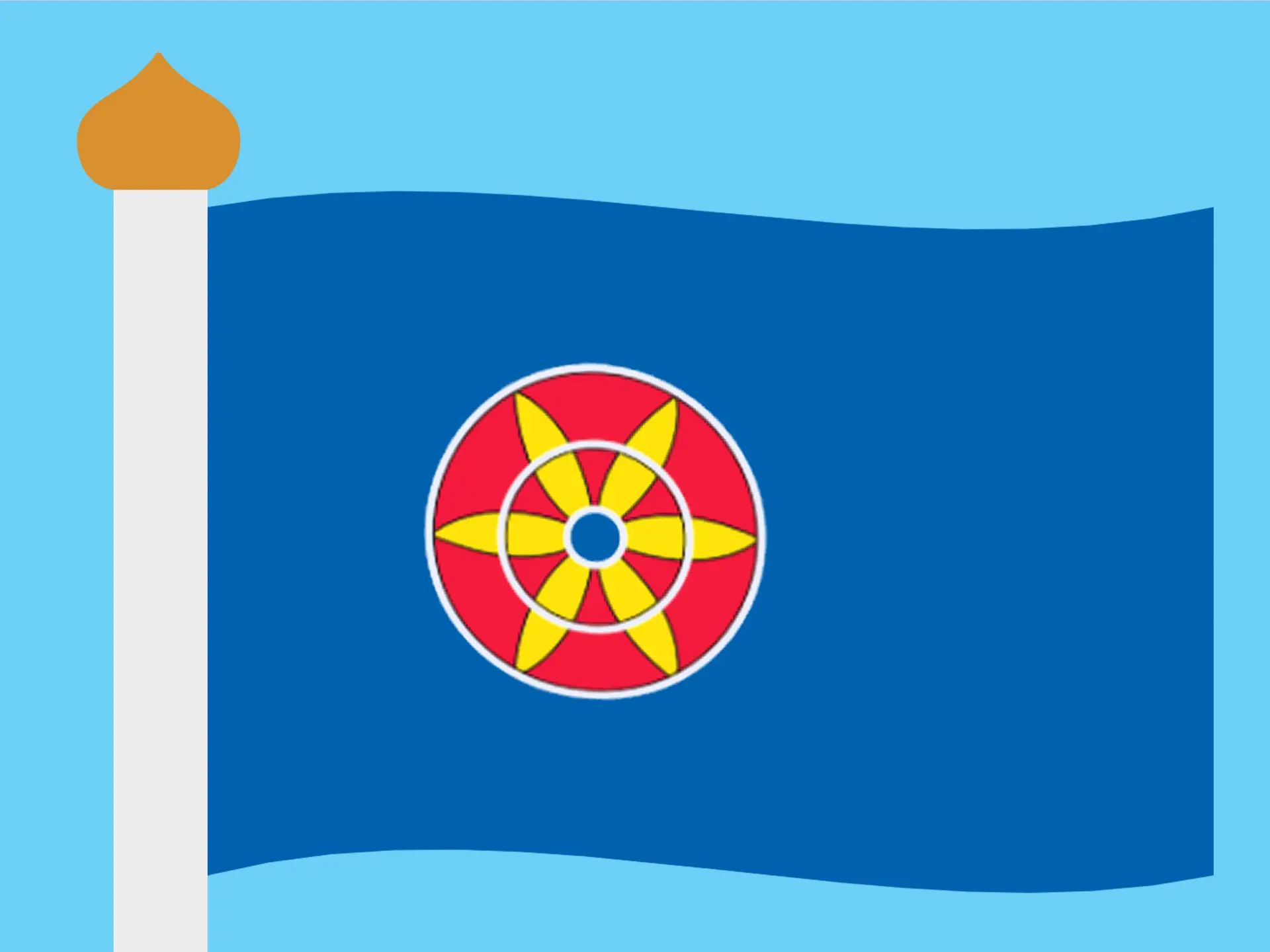 Kvänfolkets flagga.