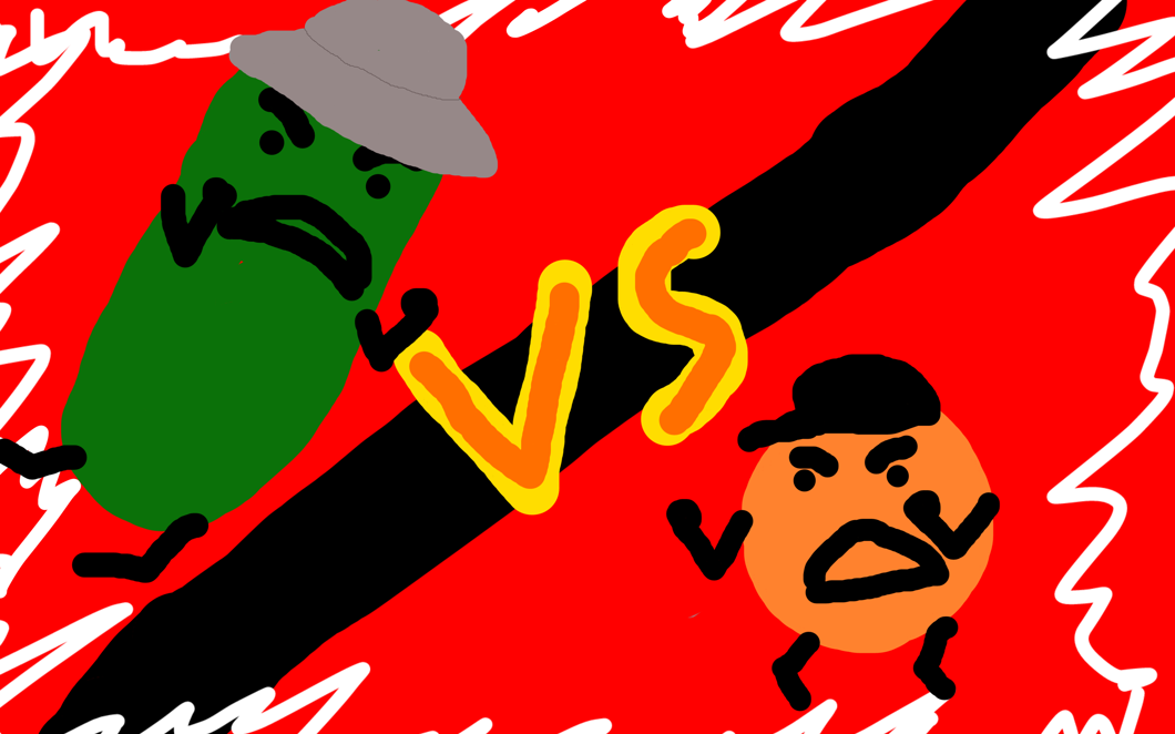mr. cucumber VS mr. orange
