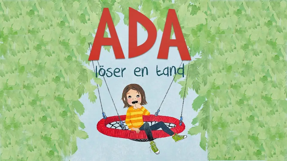 Ada som sitter på en gunga.