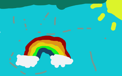 Regnbåge-regn