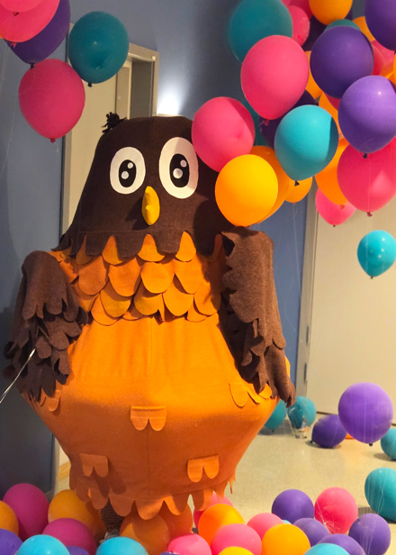 Polarugglan med ballonger