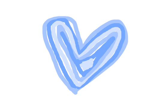 A blue heart