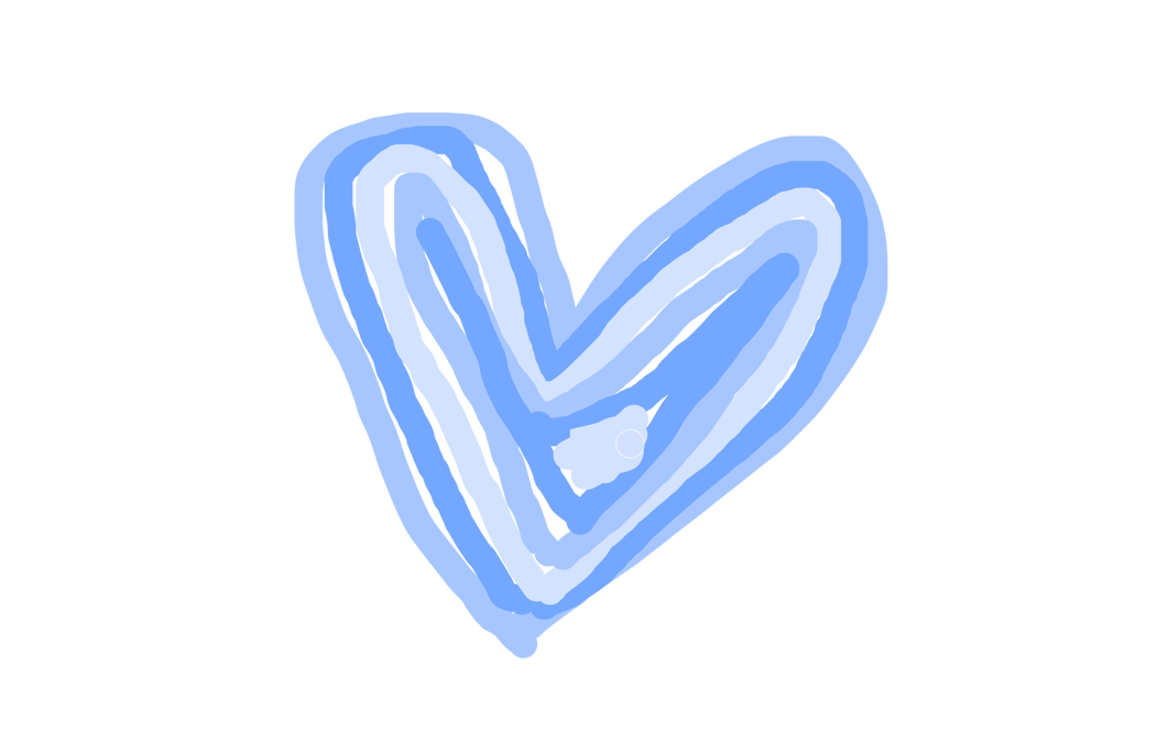 A blue heart