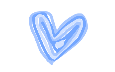 A blue heart