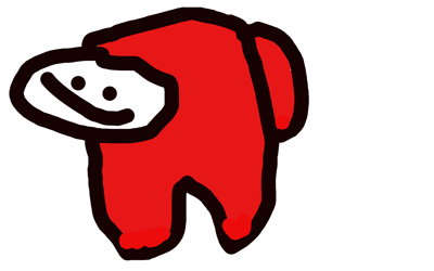 En majestätisk bild som föreställer den gloriöst avbildade karaktären som kallas en "Amongus"