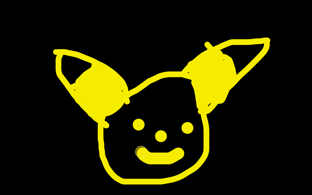 Pikachu ansikte