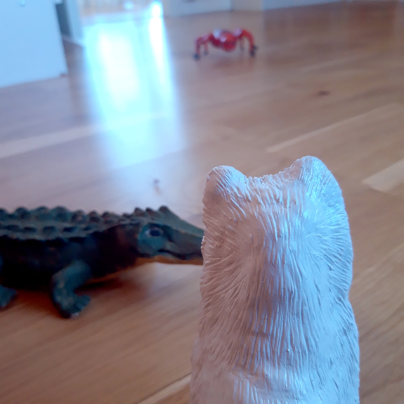 Fjällräven och Krokodilen träffar Spindeln.