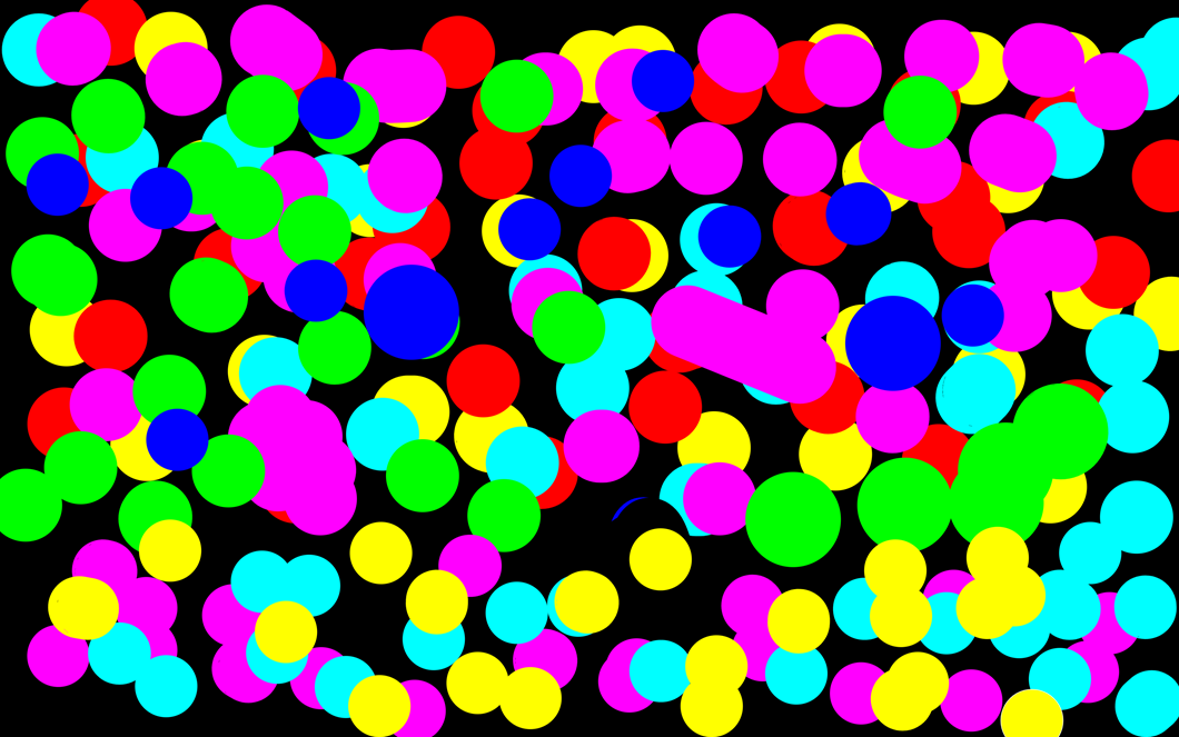 Färglada bollar