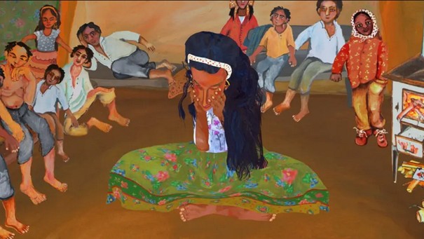 Vunina och hennes barn.