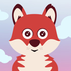 Räven med moln i bakgrunden.